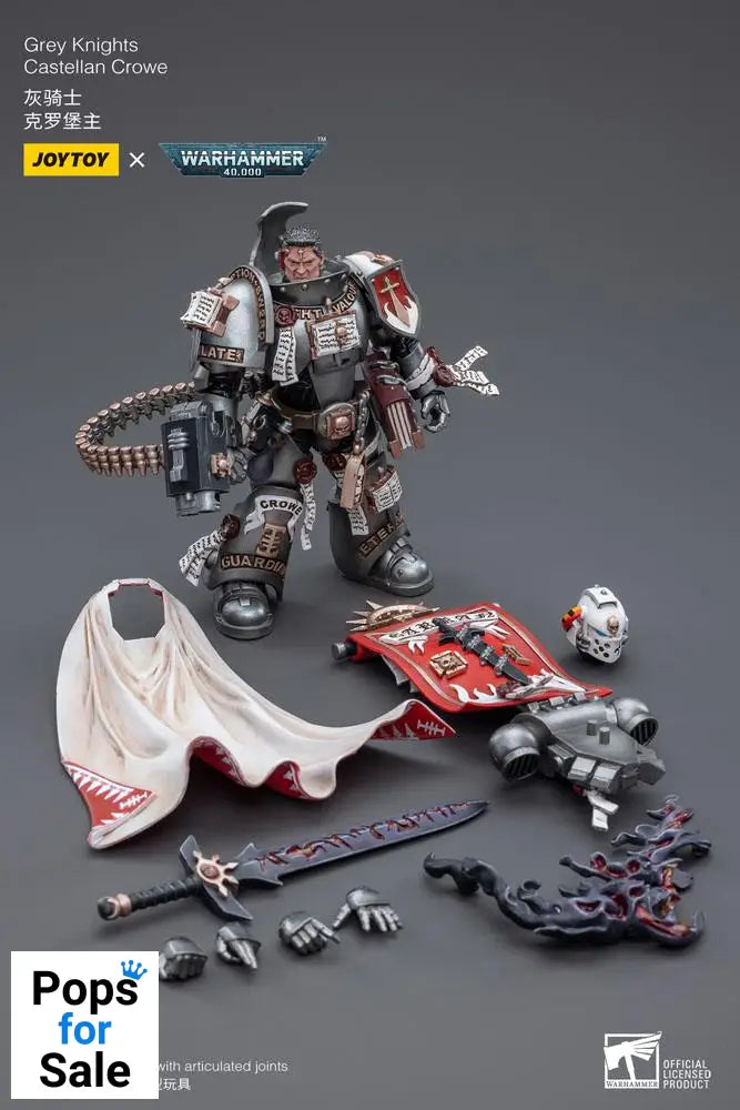 Warhammer 40k Action Figure 1/18 Grey Knights Castellan Crowe 12 cm
