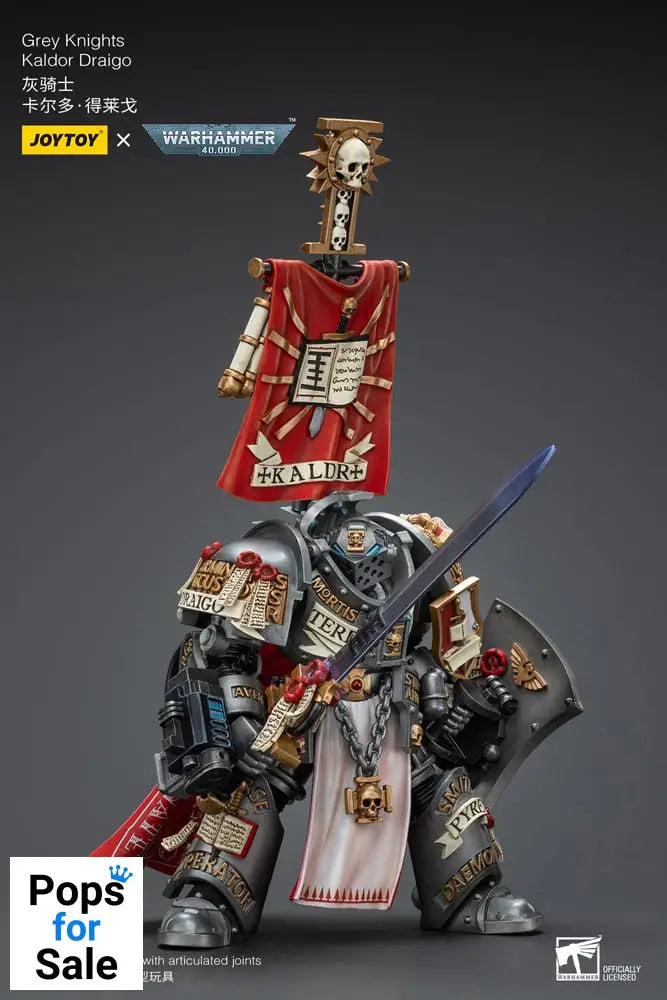 Warhammer 40k Action Figure 1/18 Grey Knights Kaldor Draigo 14 cm