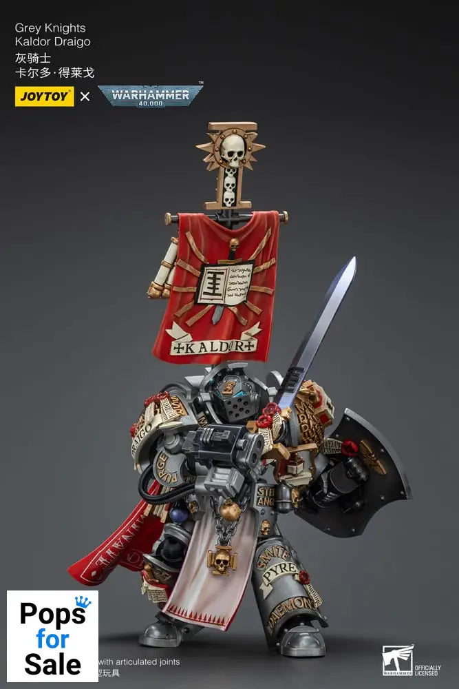 Warhammer 40k Action Figure 1/18 Grey Knights Kaldor Draigo 14 cm