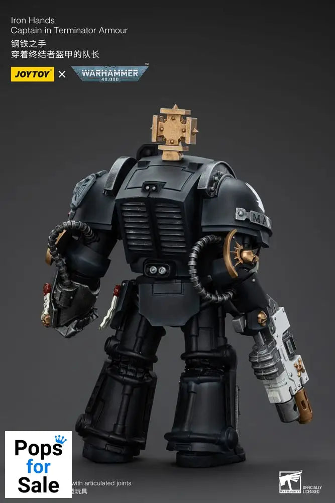 Warhammer 40k Action Figure 1/18 Iron Hands Captain in Terminator Armour 14 cm