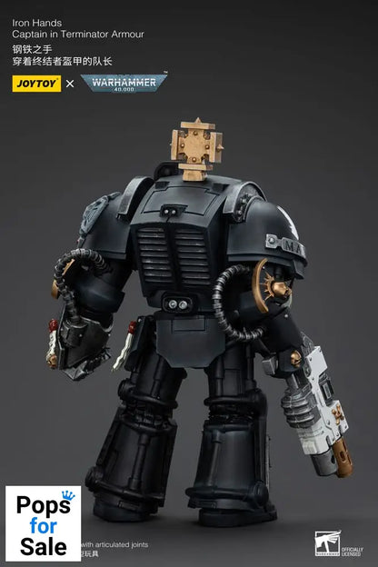 Warhammer 40k Action Figure 1/18 Iron Hands Captain in Terminator Armour 14 cm