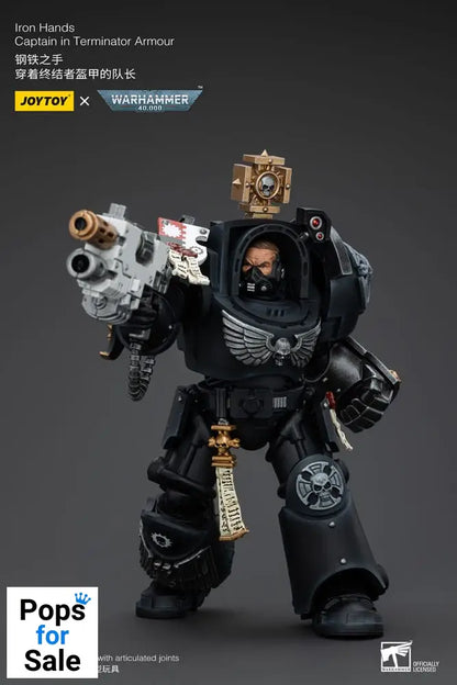 Warhammer 40k Action Figure 1/18 Iron Hands Captain in Terminator Armour 14 cm