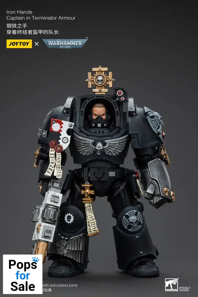 Warhammer 40k Action Figure 1/18 Iron Hands Captain in Terminator Armour 14 cm Action figures