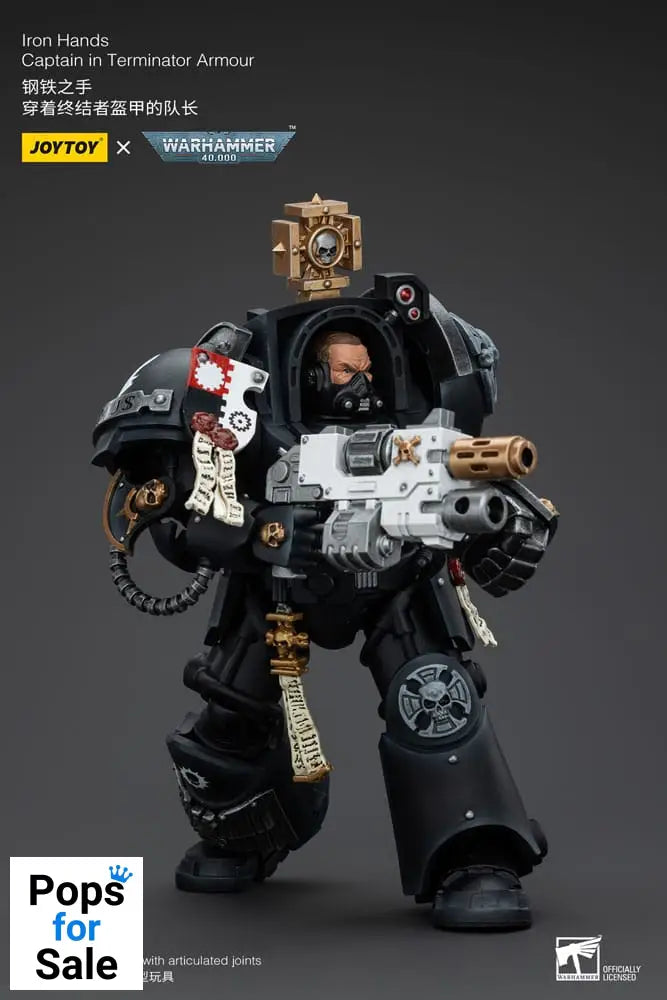 Warhammer 40k Action Figure 1/18 Iron Hands Captain in Terminator Armour 14 cm Action figures