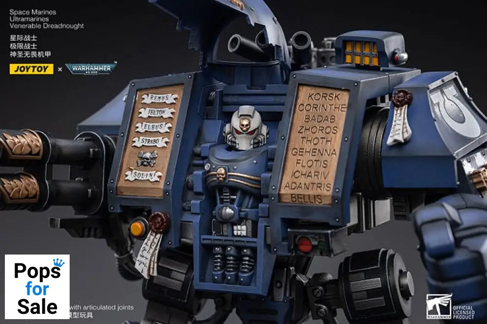 Warhammer 40k Action Figure 1/18 Space Marines Ultramarines Venerable Dreadnought 19 cm