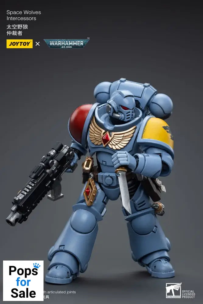 Warhammer 40k Action Figure 1/18 Space Wolves Intercessors 12 cm