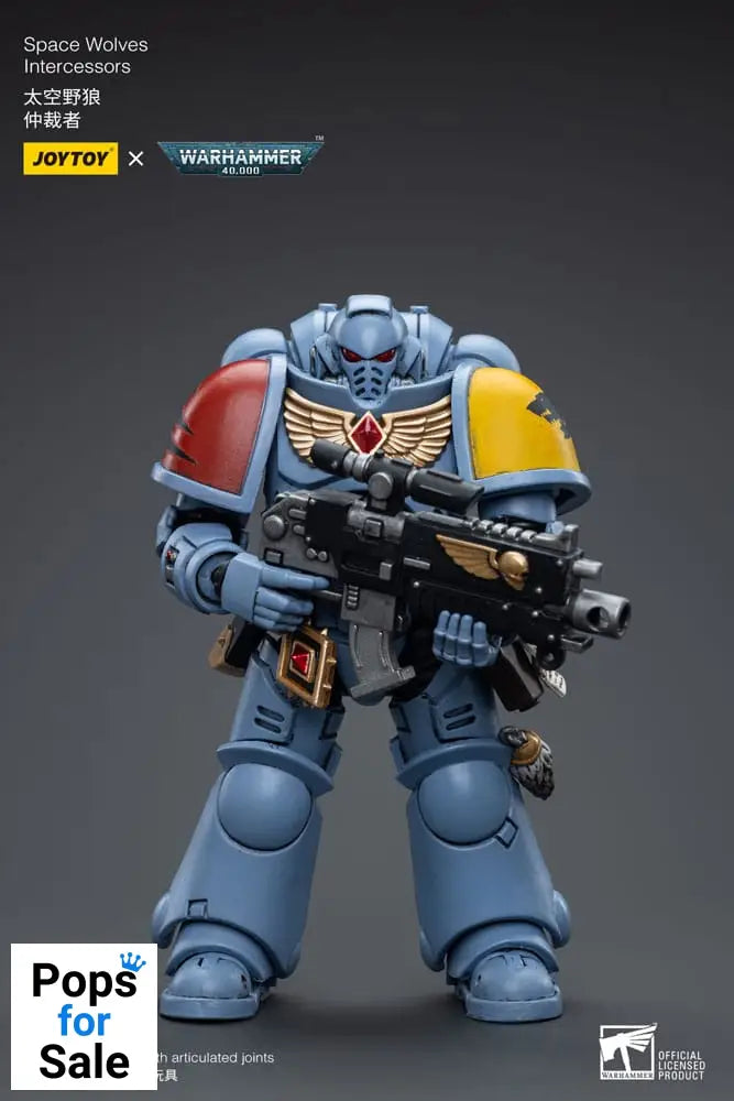 Warhammer 40k Action Figure 1/18 Space Wolves Intercessors 12 cm