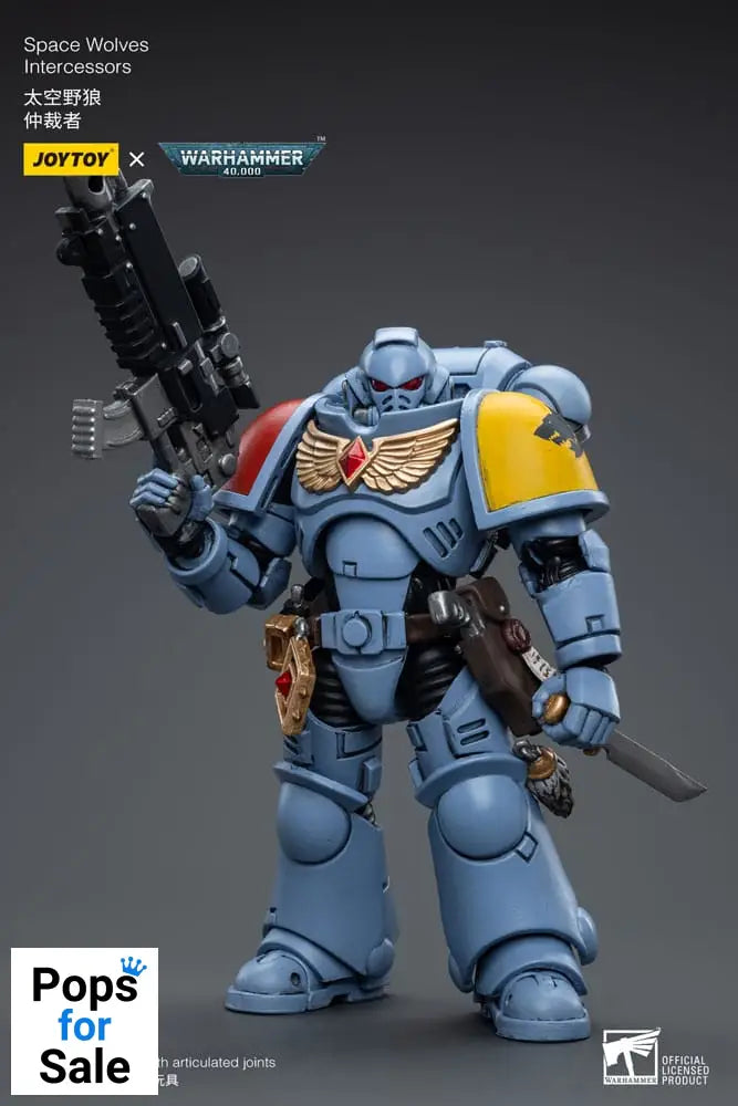 Warhammer 40k Action Figure 1/18 Space Wolves Intercessors 12 cm