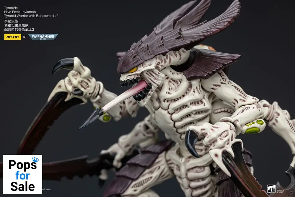 Warhammer 40k Action Figure 1/18 Tyranids Hive Fleet Leviathan Tyranid Warrior with Boneswords 2 15 cm