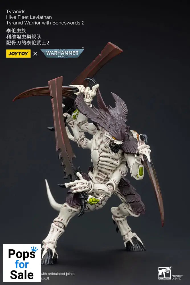 Warhammer 40k Action Figure 1/18 Tyranids Hive Fleet Leviathan Tyranid Warrior with Boneswords 2 15 cm