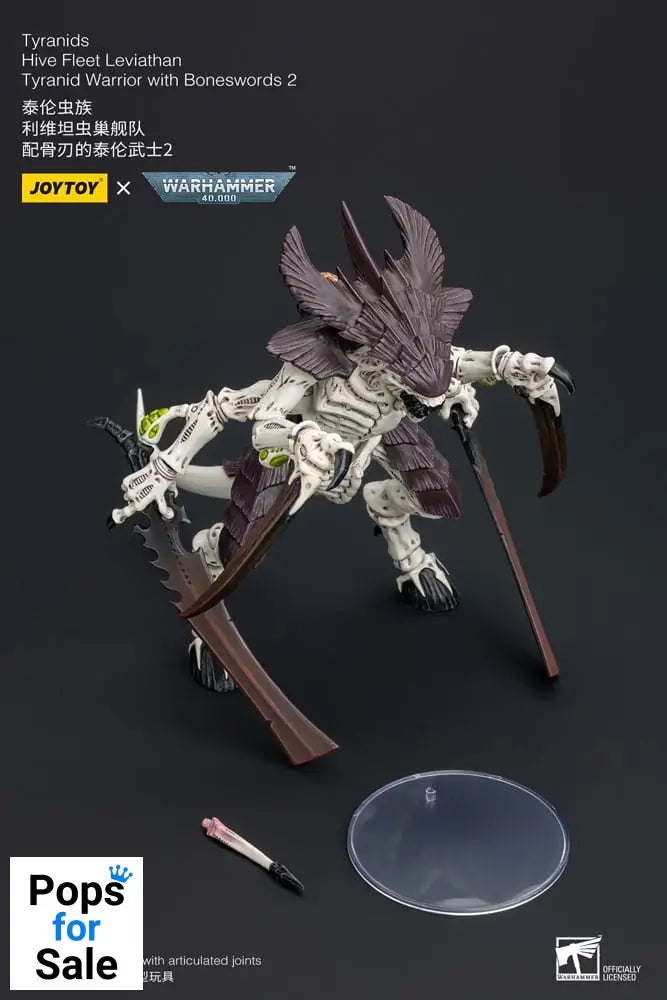 Warhammer 40k Action Figure 1/18 Tyranids Hive Fleet Leviathan Tyranid Warrior with Boneswords 2 15 cm