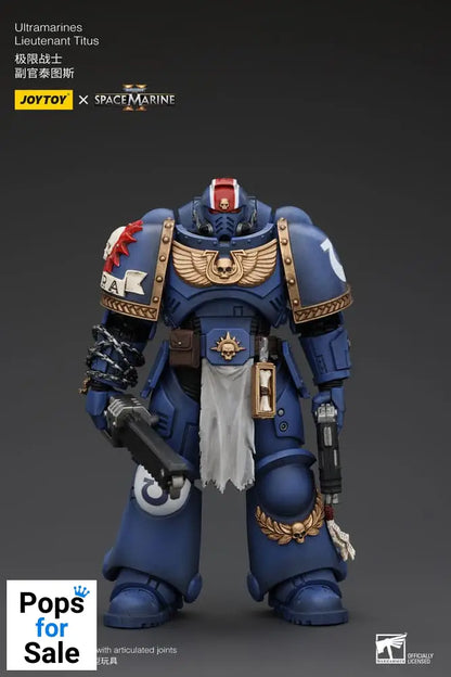 Warhammer 40k Action Figure 1/18 Uitramarines Lieutenant Titus 13 cm