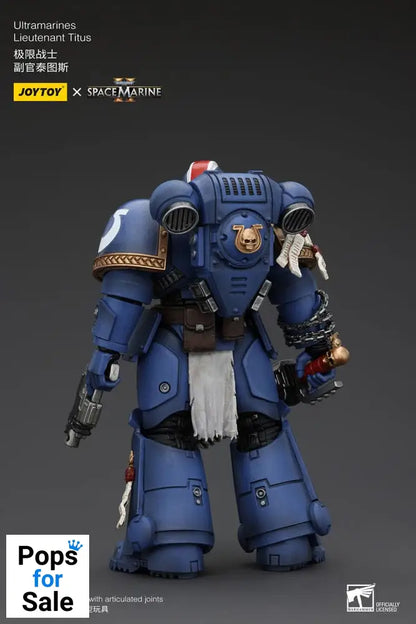 Warhammer 40k Action Figure 1/18 Uitramarines Lieutenant Titus 13 cm