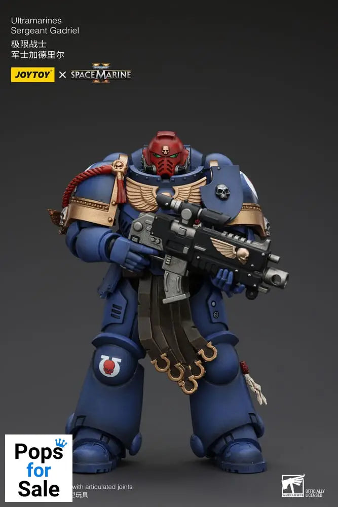 Warhammer 40k Action Figure 1/18 Uitramarines Sergeant Gadriel 13 cm