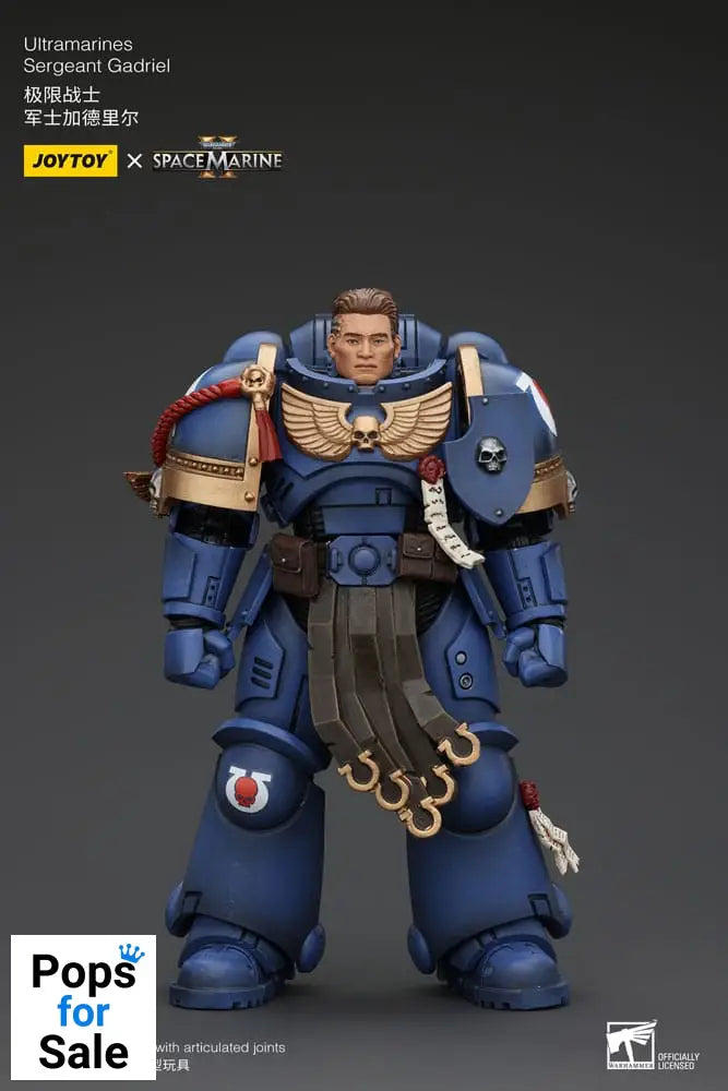 Warhammer 40k Action Figure 1/18 Uitramarines Sergeant Gadriel 13 cm