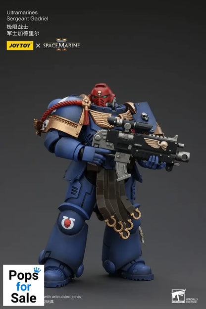 Warhammer 40k Action Figure 1/18 Uitramarines Sergeant Gadriel 13 cm