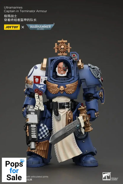 Warhammer 40k Action Figure 1/18 Ultramarines Captain In Terminator Armour 14 cm