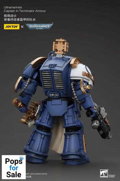 Warhammer 40k Action Figure 1/18 Ultramarines Captain In Terminator Armour 14 cm