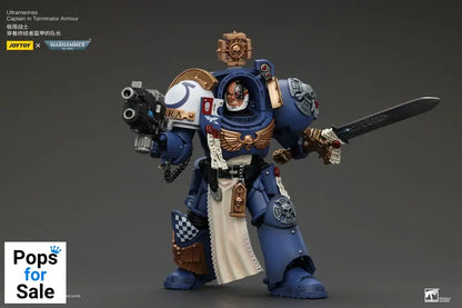 Warhammer 40k Action Figure 1/18 Ultramarines Captain In Terminator Armour 14 cm