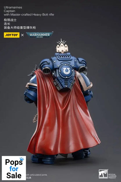 Warhammer 40k Action Figure 1/18 Ultramarines Captain with Master-Crafted Heavy Bolt Rifle 12 cm