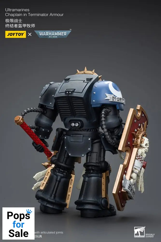 Warhammer 40k Action Figure 1/18 Ultramarines Chaplain in Terminator Armour 12 cm