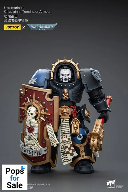 Warhammer 40k Action Figure 1/18 Ultramarines Chaplain in Terminator Armour 12 cm Action figures