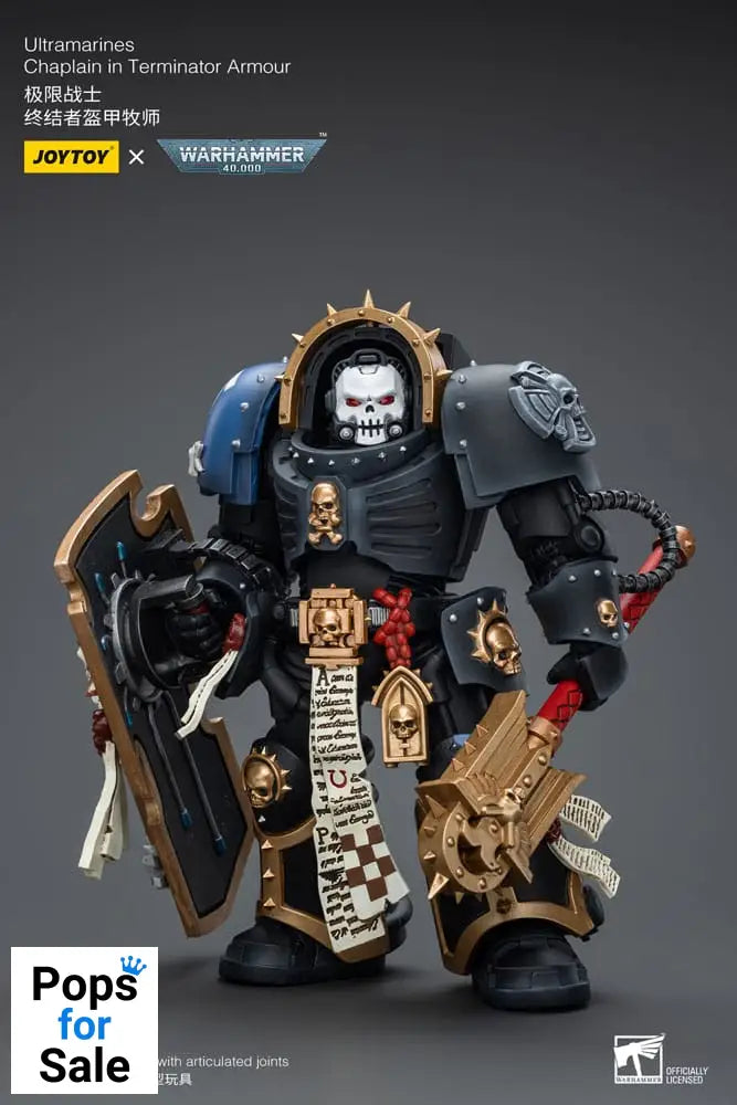 Warhammer 40k Action Figure 1/18 Ultramarines Chaplain in Terminator Armour 12 cm Action figures