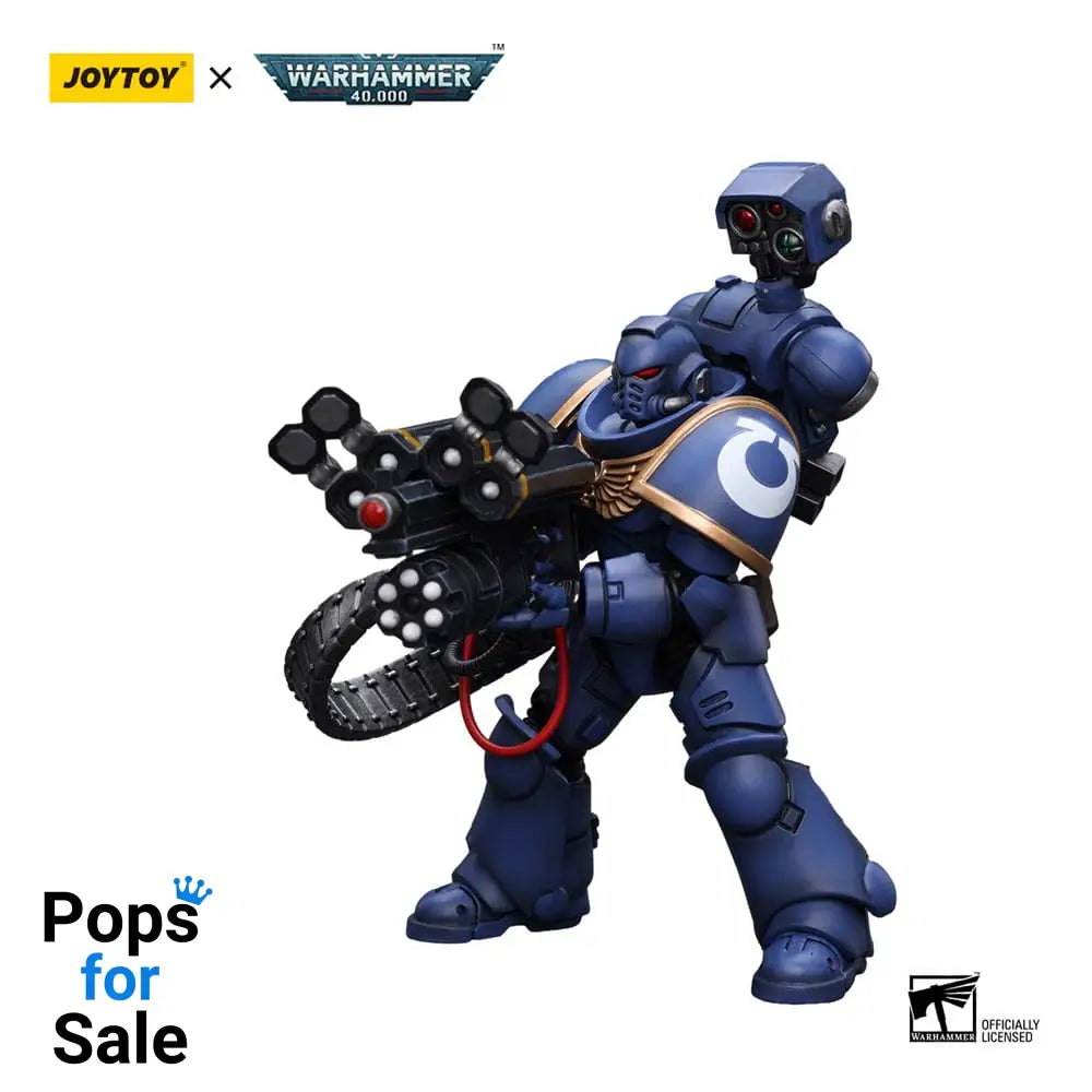 Warhammer 40k Action Figure 1/18 Ultramarines Desolation Marine with Castellan Launcher (Superfrag) 12 cm Action figures