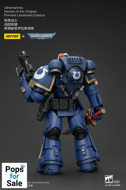 Warhammer 40k Action Figure 1/18 Ultramarines Heroes of the Chapter Primaris Lieutenant Erastus 20 cm Action figures