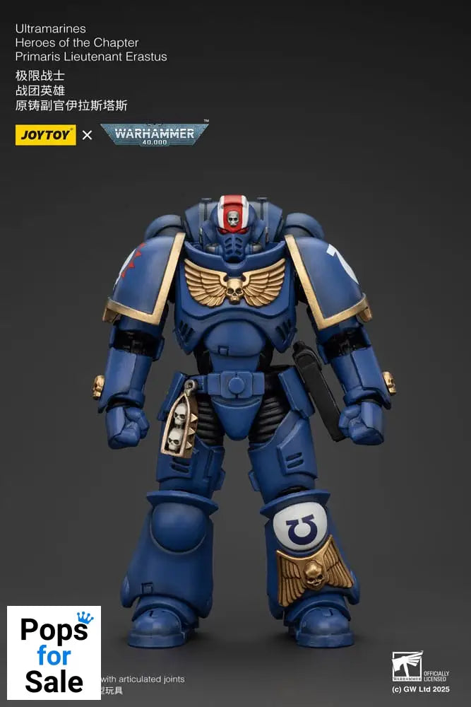 Warhammer 40k Action Figure 1/18 Ultramarines Heroes of the Chapter Primaris Lieutenant Erastus 20 cm