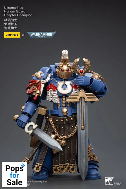 Warhammer 40k Action Figure 1/18 Ultramarines Honour Guard Chapter Champion 12 cm