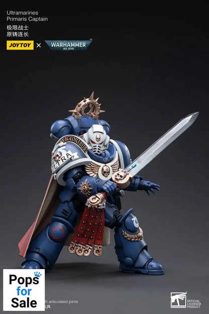Warhammer 40k Action Figure 1/18 Ultramarines Primaris Captain 12 cm