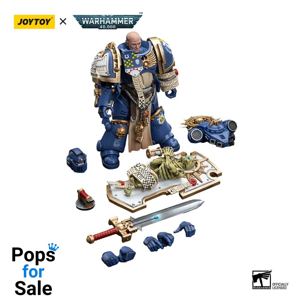 Warhammer 40k Action Figure 1/18 Ultramarines Primaris Captain with Relic Shield and Power Sword 12 cm