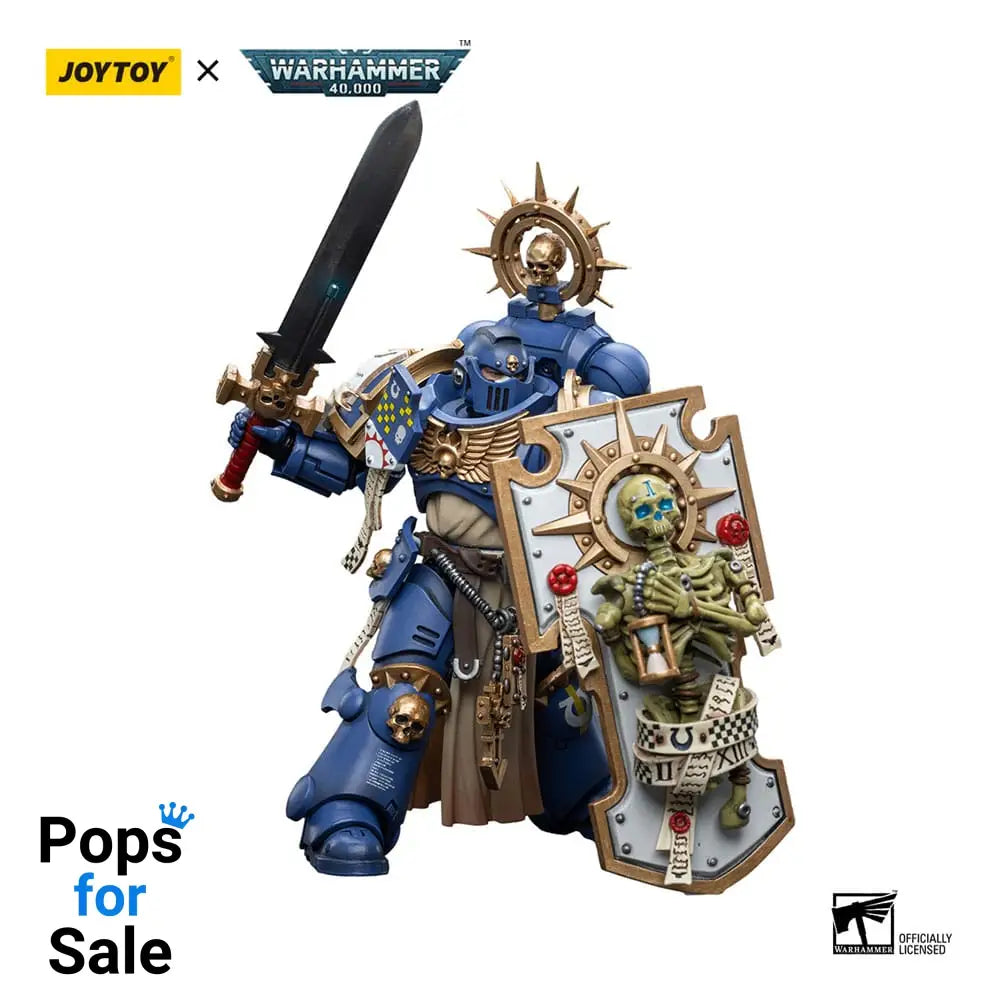 Warhammer 40k Action Figure 1/18 Ultramarines Primaris Captain with Relic Shield and Power Sword 12 cm