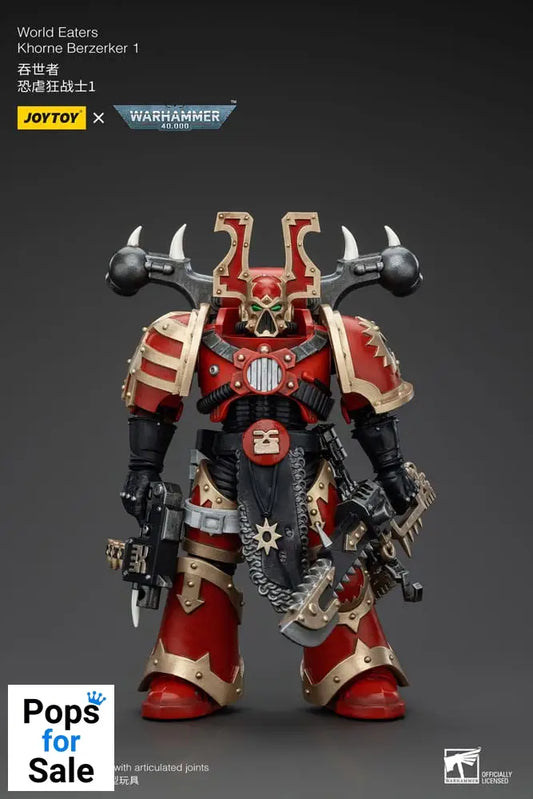 Warhammer 40k Action Figure 1/18 World Eaters Khorne Berzerker 1 13 cm