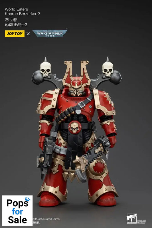 Warhammer 40k Action Figure 1/18 World Eaters Khorne Berzerker 2 13 cm