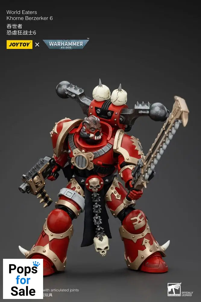 Warhammer 40k Action Figure 1/18 World Eaters Khorne Berzerker 6 13 cm