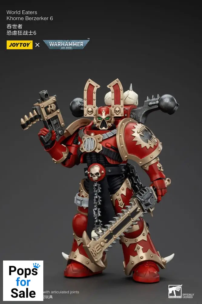 Warhammer 40k Action Figure 1/18 World Eaters Khorne Berzerker 6 13 cm