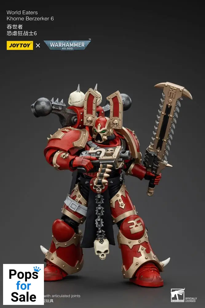 Warhammer 40k Action Figure 1/18 World Eaters Khorne Berzerker 6 13 cm