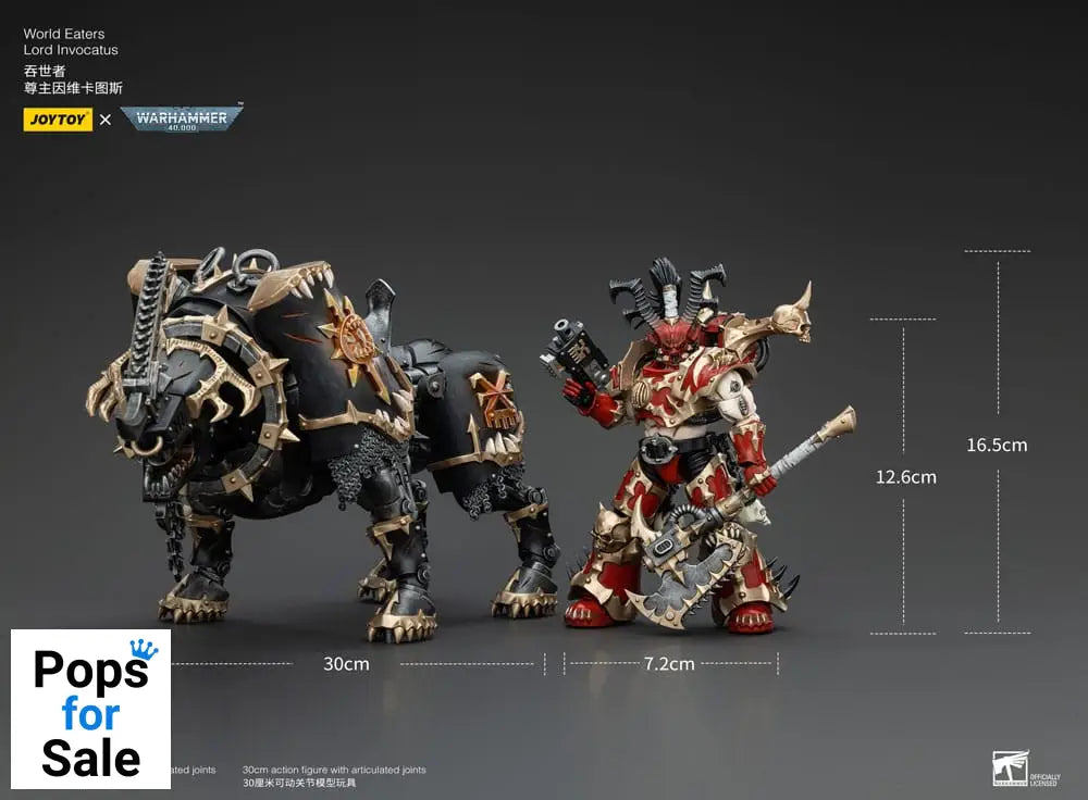 Warhammer 40k Action Figure 1/18 World Eaters Lord Invocatus 13 cm