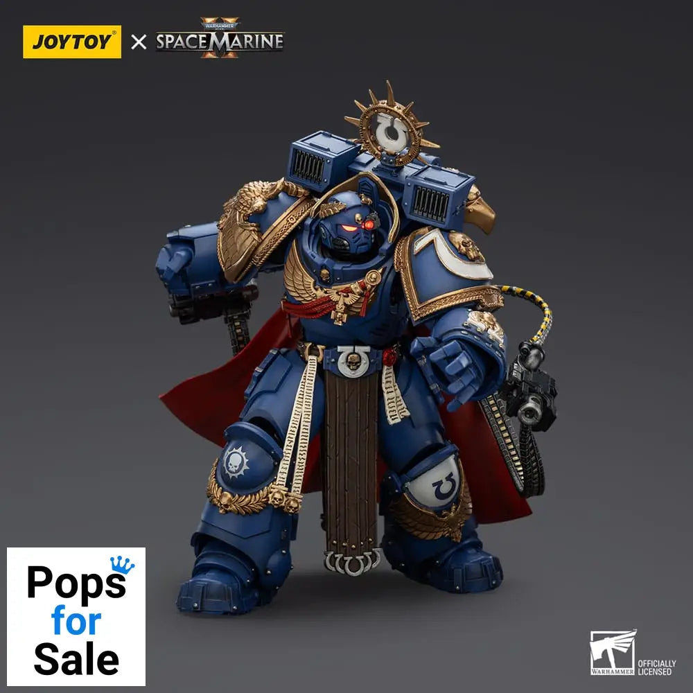 Warhammer 40k Action Figure Ultramarines Marneus Calgar Chapter Master with MKX Gravis Armour and Gauntlets of Ultramar