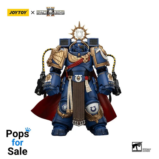 Warhammer 40k Action Figure Ultramarines Marneus Calgar Chapter Master with MKX Gravis Armour and Gauntlets of Ultramar 20 cm