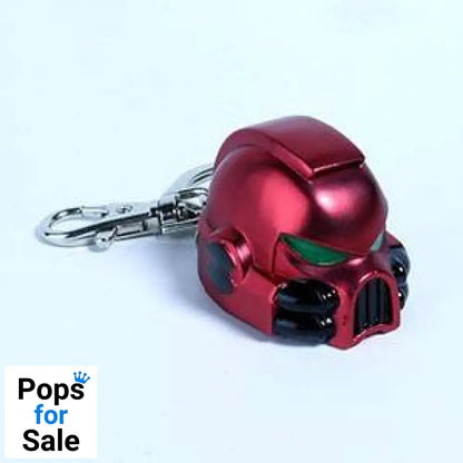 Warhammer 40K Metal Keychain Space Marine MKVII Helmet Blood Angels