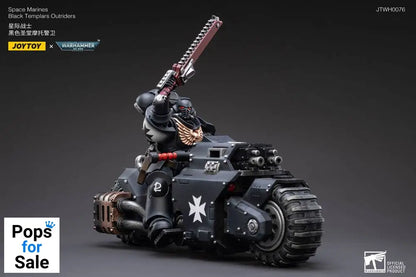 Warhammer 40k Vehicle 1/18 Black Templars Outrider Bike 22 cm