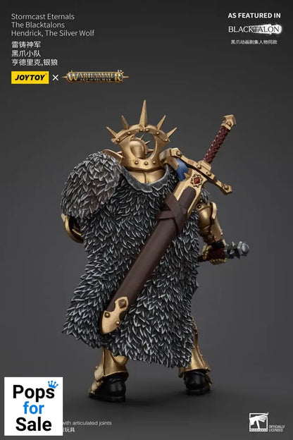 Warhammer Age of Sigmar Actionfigur Stormcast Eternals The Blacktalons Hendrick The Silver Wolf 20 cm