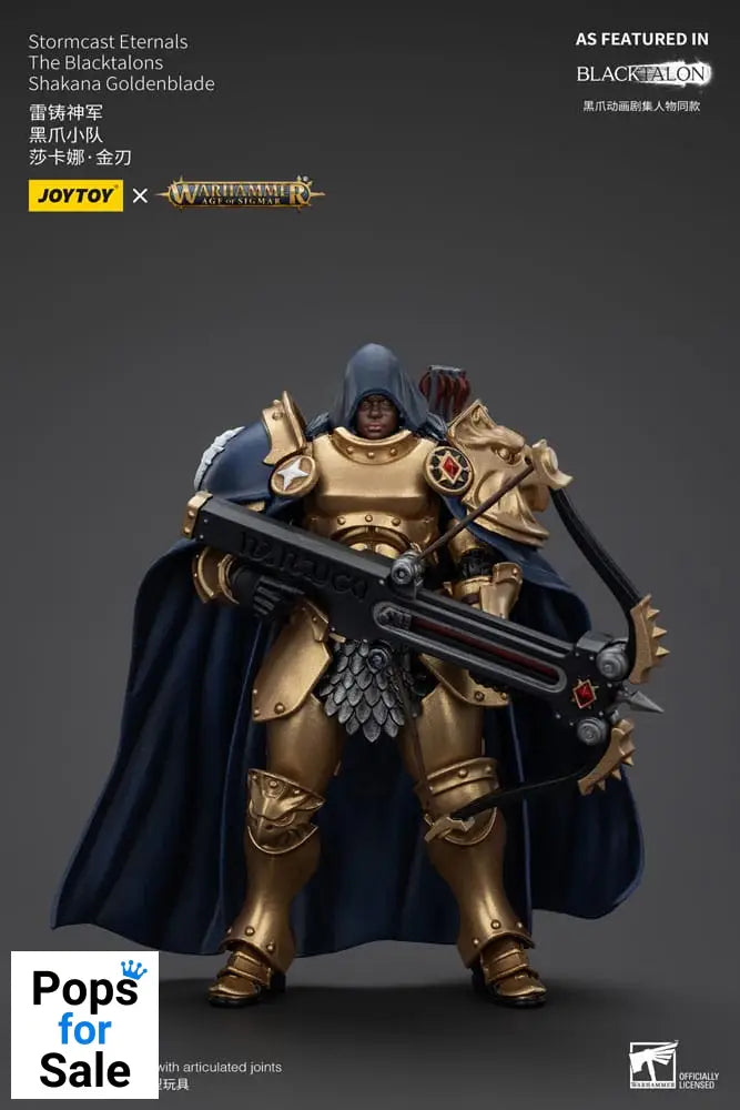 Warhammer Age of Sigmar Actionfigur Stormcast Eternals The Blacktalons Shakana Goldenblade 20 cm