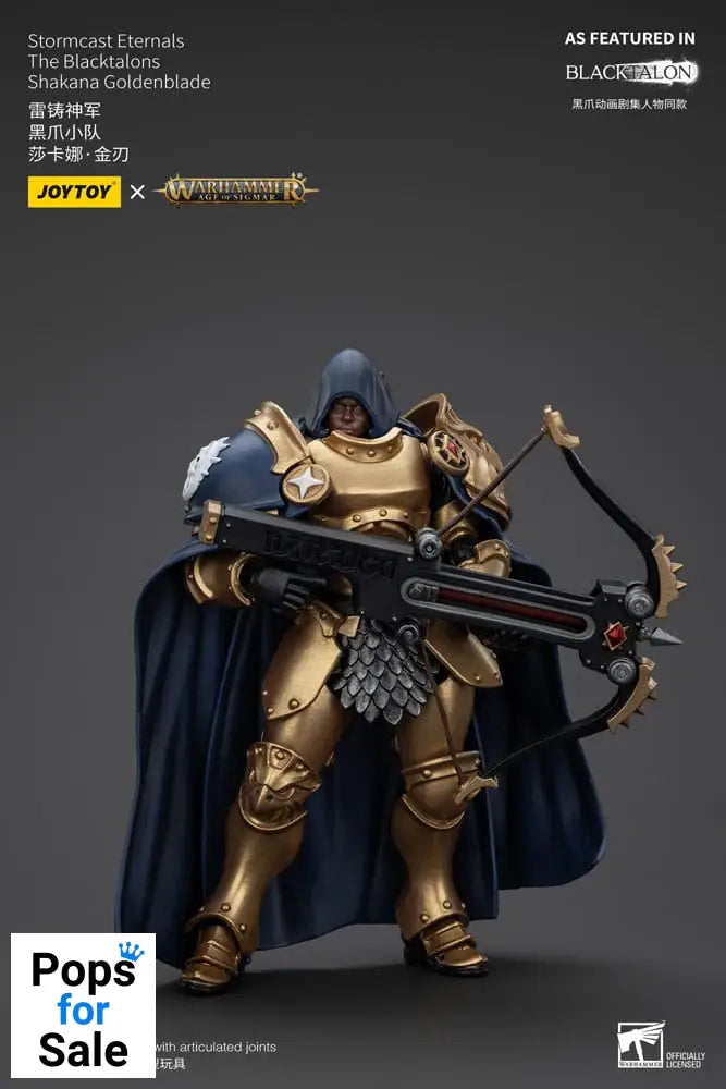 Warhammer Age of Sigmar Actionfigur Stormcast Eternals The Blacktalons Shakana Goldenblade 20 cm