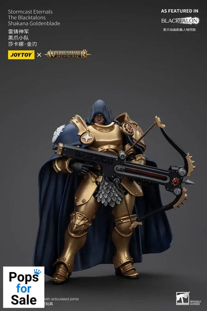 Warhammer Age of Sigmar Actionfigur Stormcast Eternals The Blacktalons Shakana Goldenblade 20 cm