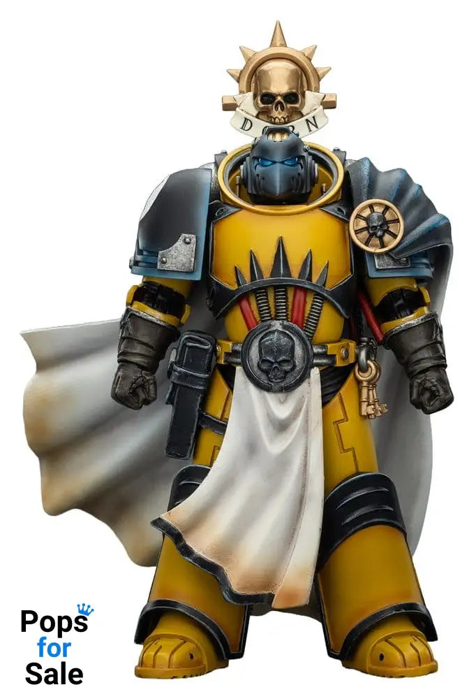 Warhammer Imperial Fists Action Figure Librarian Consulwith Force Axe and Bolt Pistol 12 cm