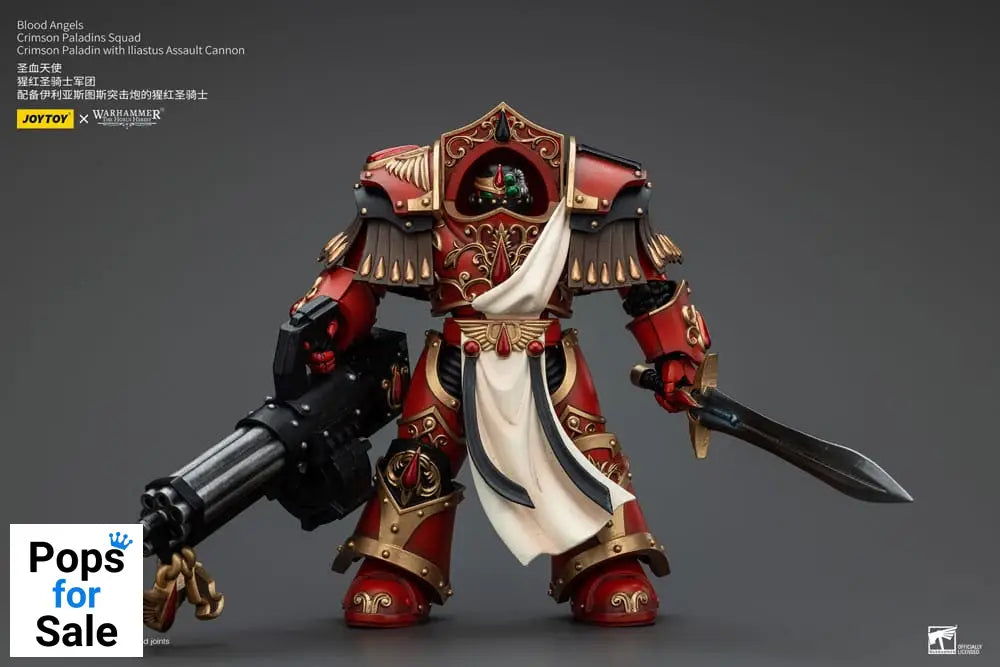 Warhammer The Horus Heresy Action Figure 1/18 Blood Angels Crimson Paladins Squad Crimson Paladin with Iliastus Assault